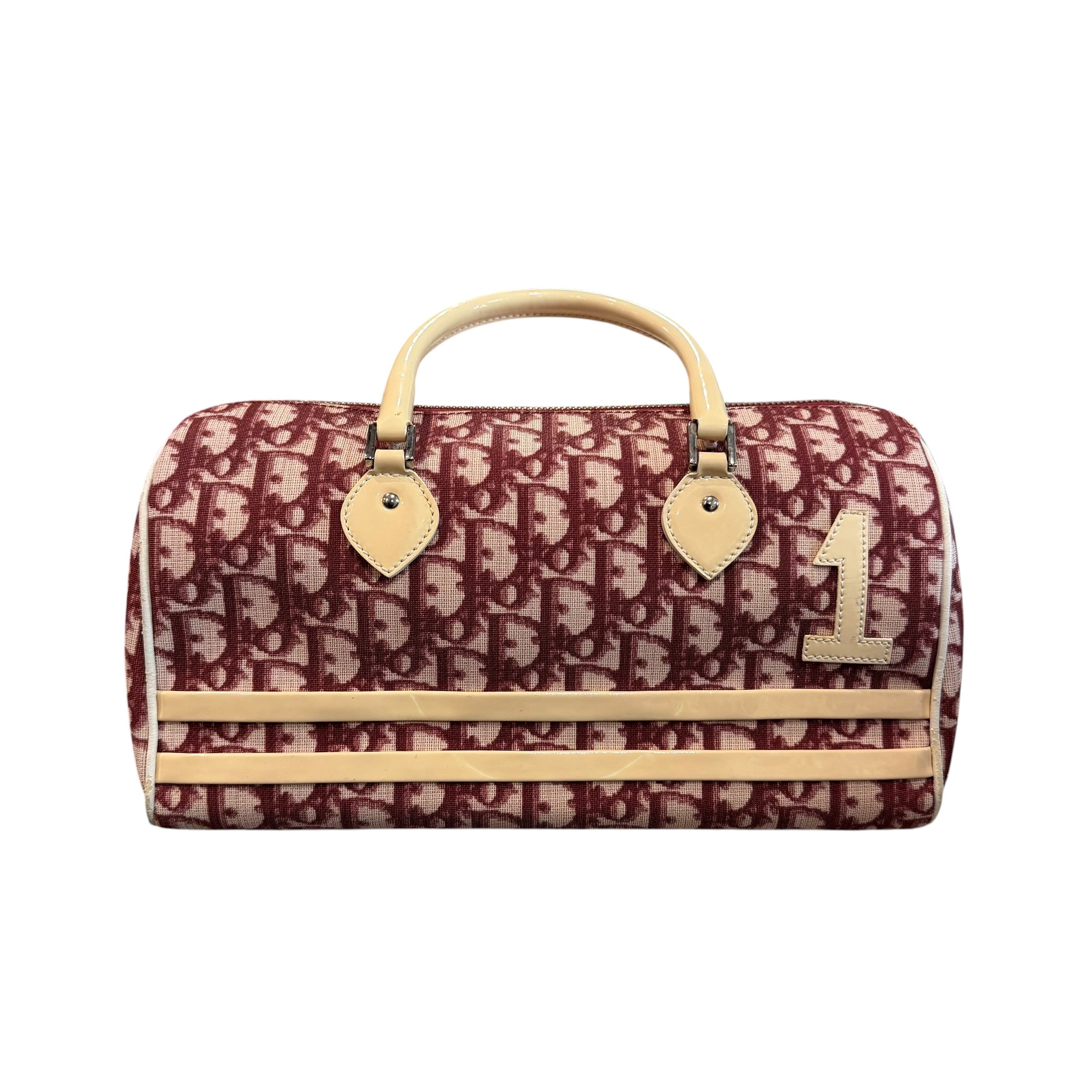 Dior Trotter Hand Wag Red/Silver