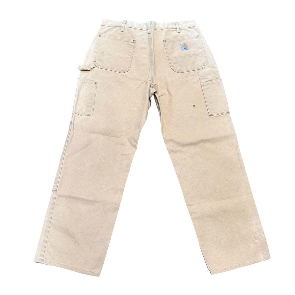 Cream Carhartt Double Knee Pants