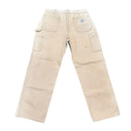 Cream Carhartt Double Knee Pants