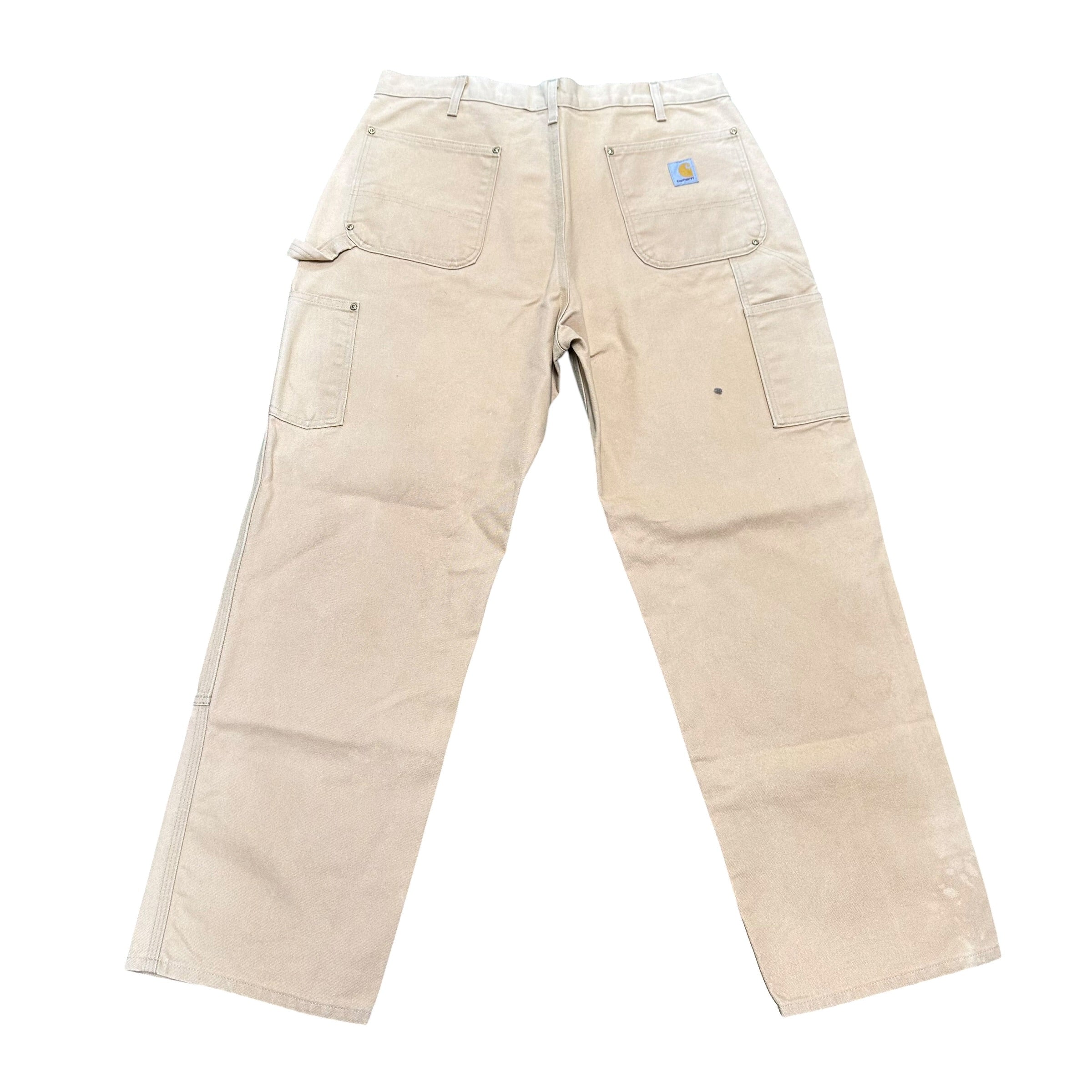 Cream Carhartt Double Knee Pants