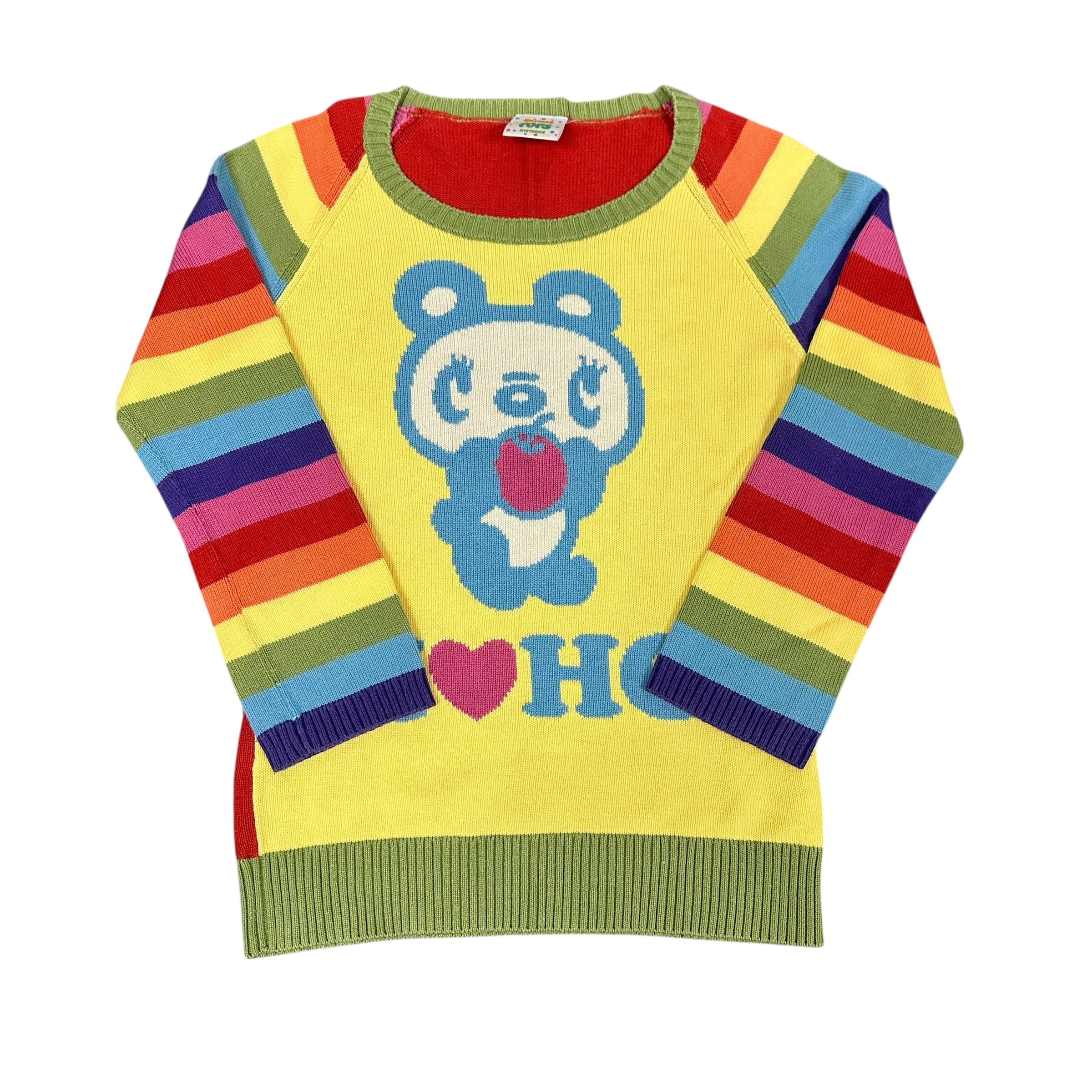 Hysteric Glamour “I Heart HG” Rainbow Sweater