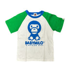 kids Bape Baby Milo Green/Blue Tee