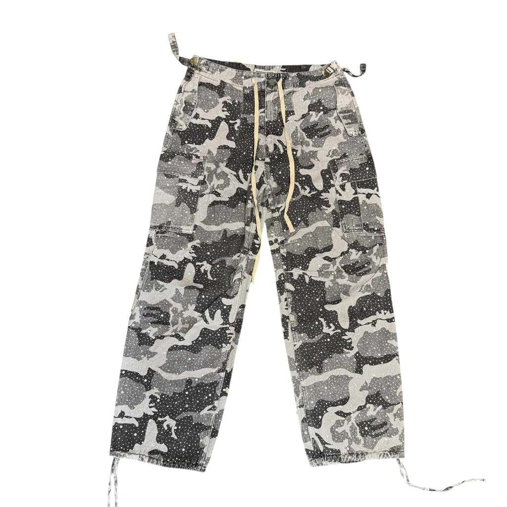 Vale Forever Grey Camo Crystal Cargos