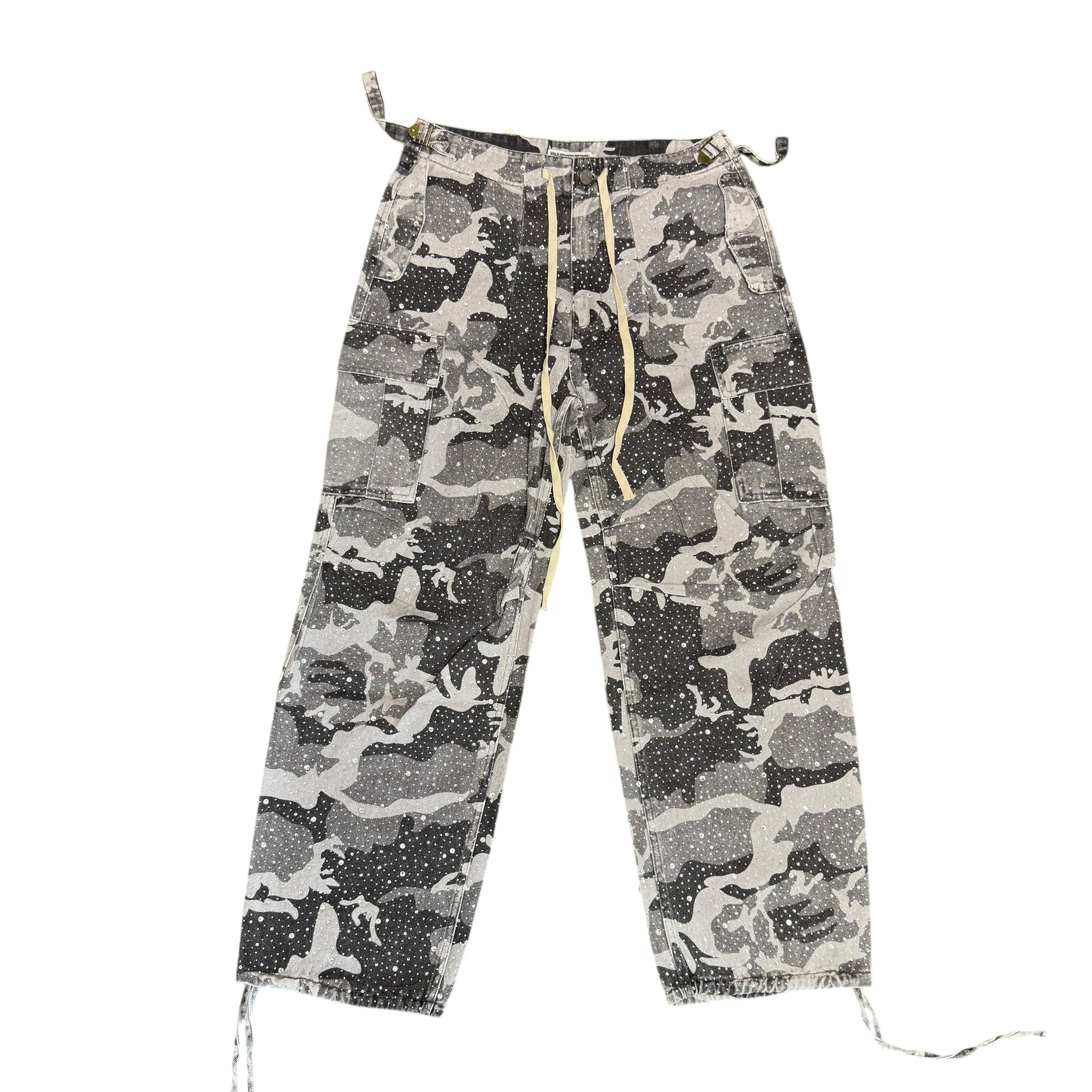 Vale Forever Grey Camo Crystal Cargos