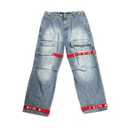 Vintage Girbaud Jeans Blue/Red