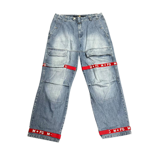 Vintage Girbaud Jeans Blue/Red