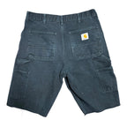 Vintage Carhartt Black Double Knee Shorts(33)