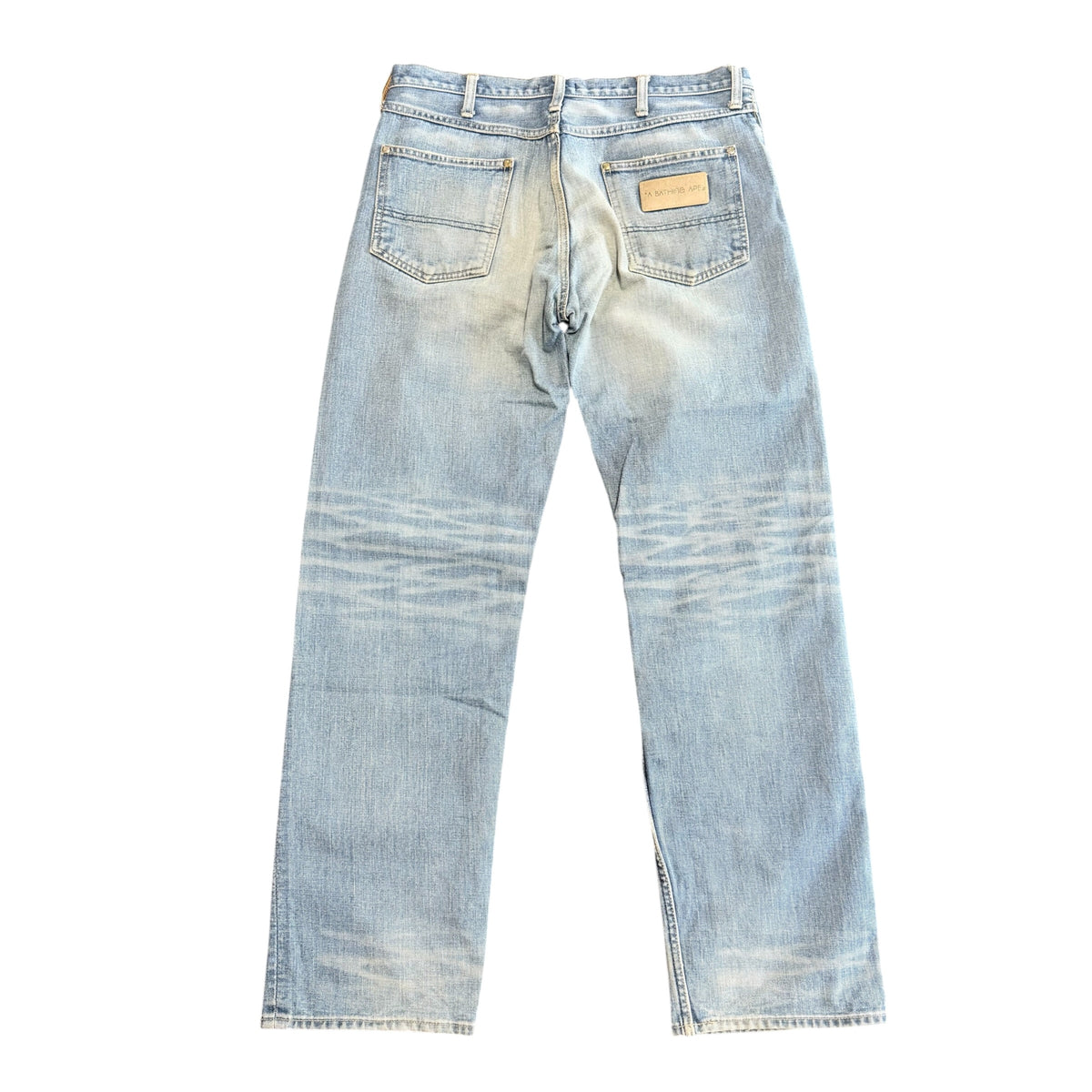 A Bathing Ape Bapesta Star Denim Jeans “Pink”