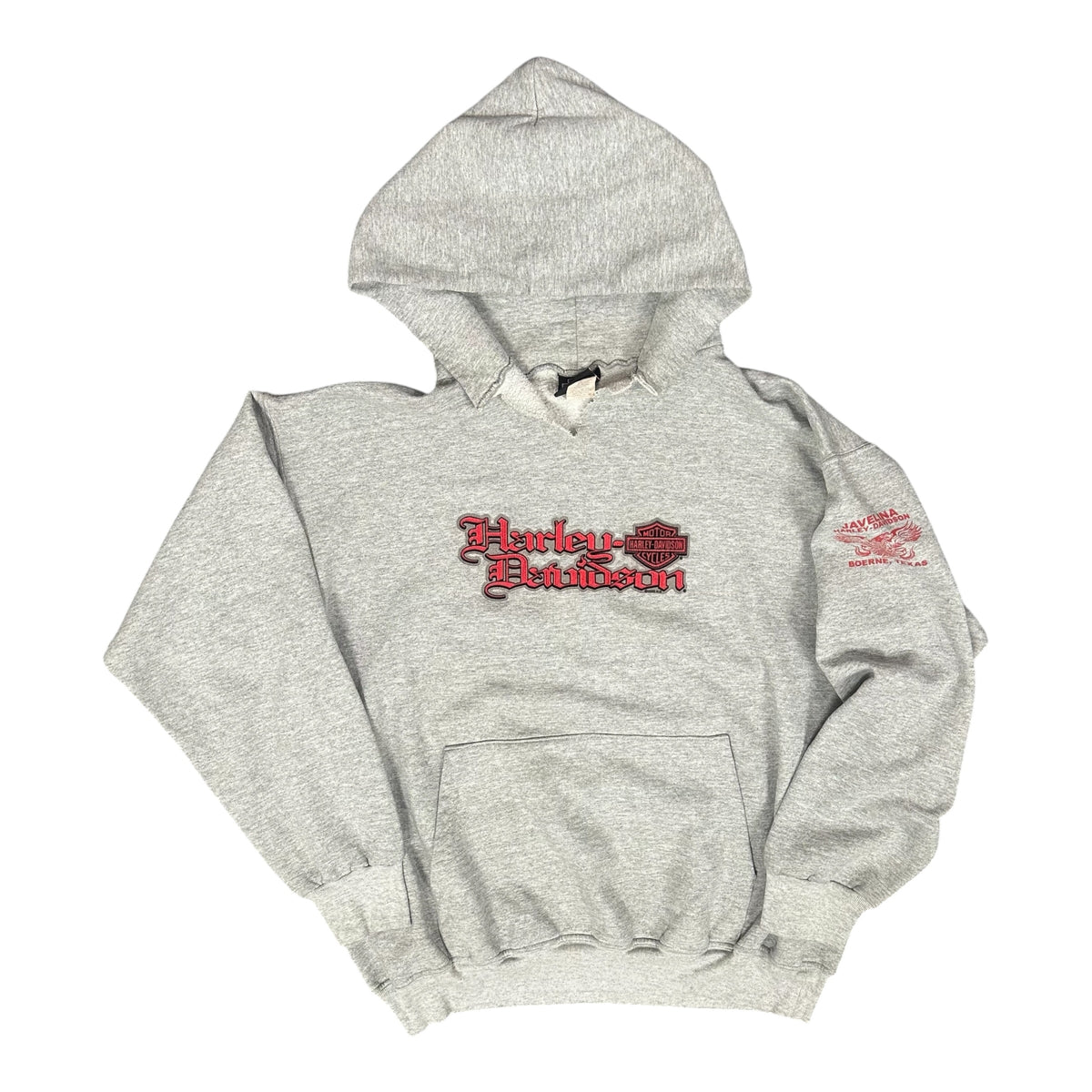 Vintage Grey Harley-Davidson Pullover Hoodie