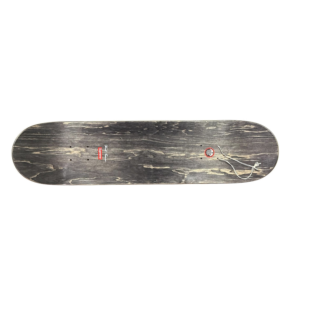 Supreme Chrome Logo Black Skateboard Skate Deck