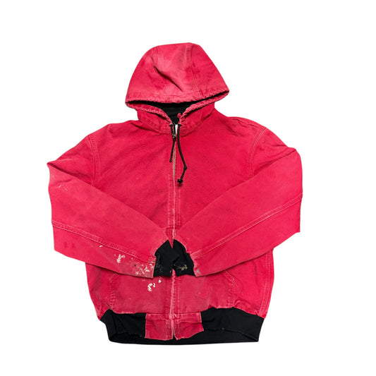 Vintage Carhartt Zip Up Hoodie Red