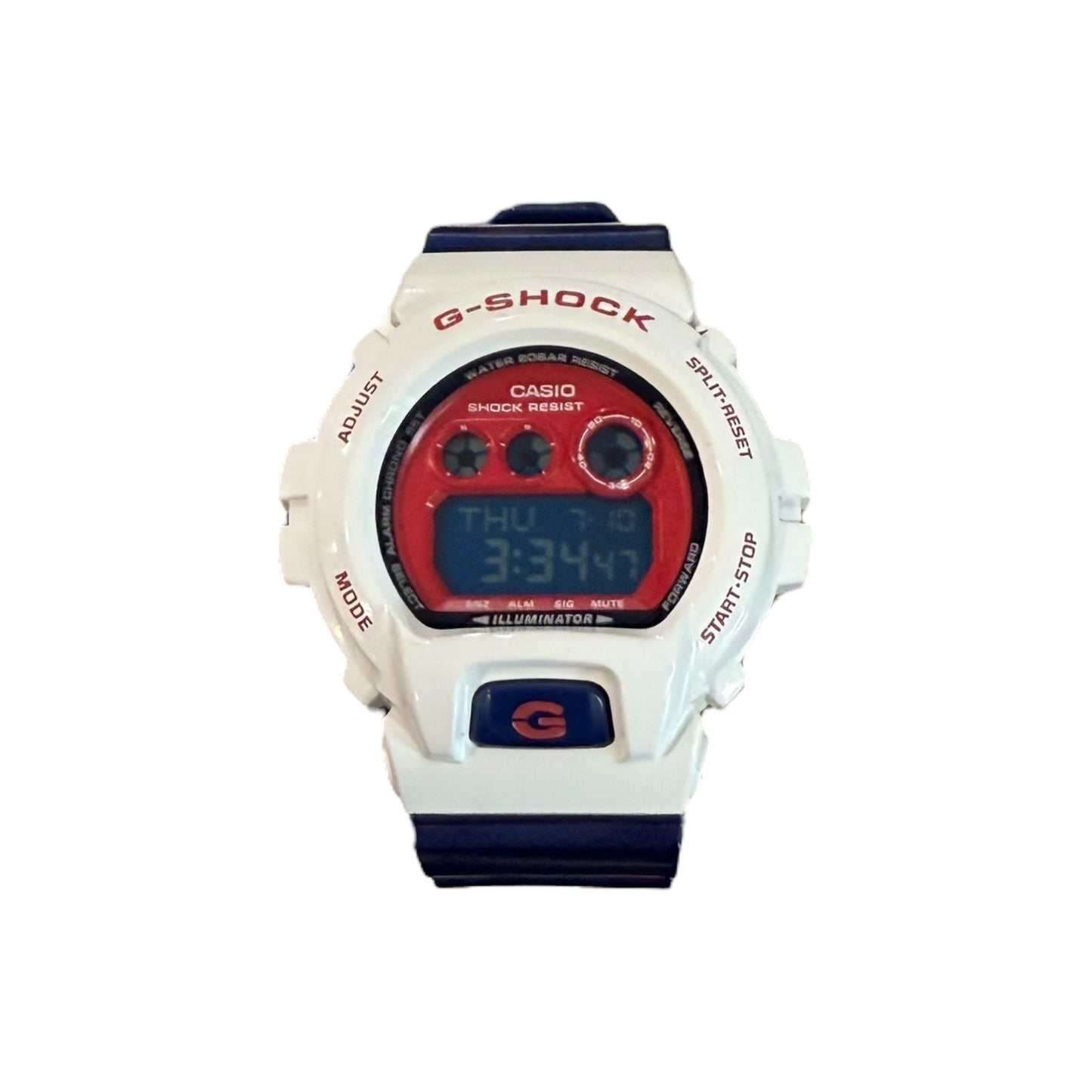 White/Blue G Shock