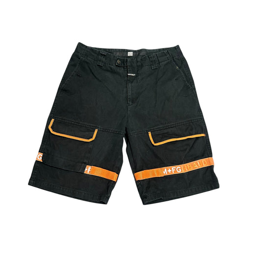 Vintage Girbaud Shorts Black/Orange