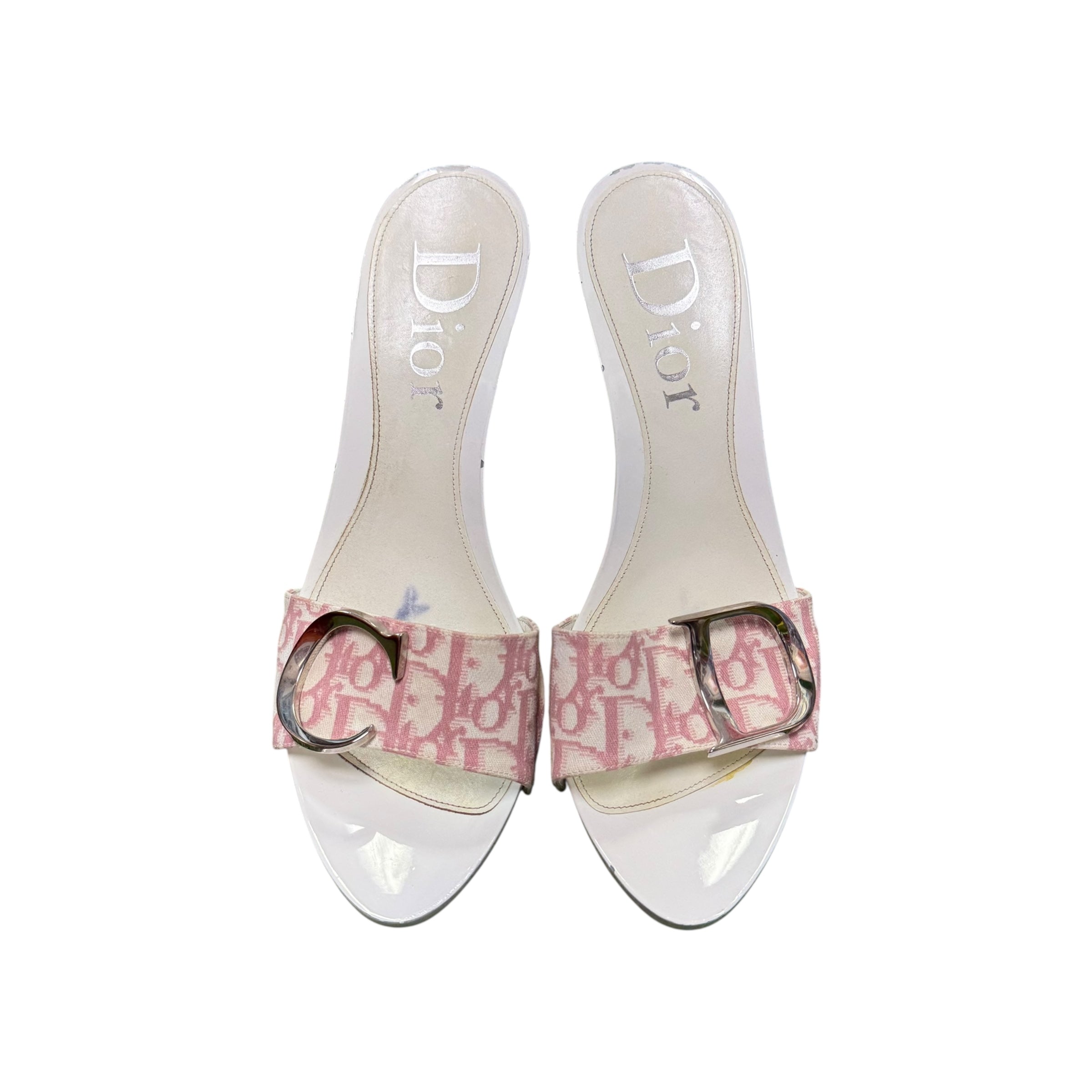 Dior Vintage Pink Trotter Heels
