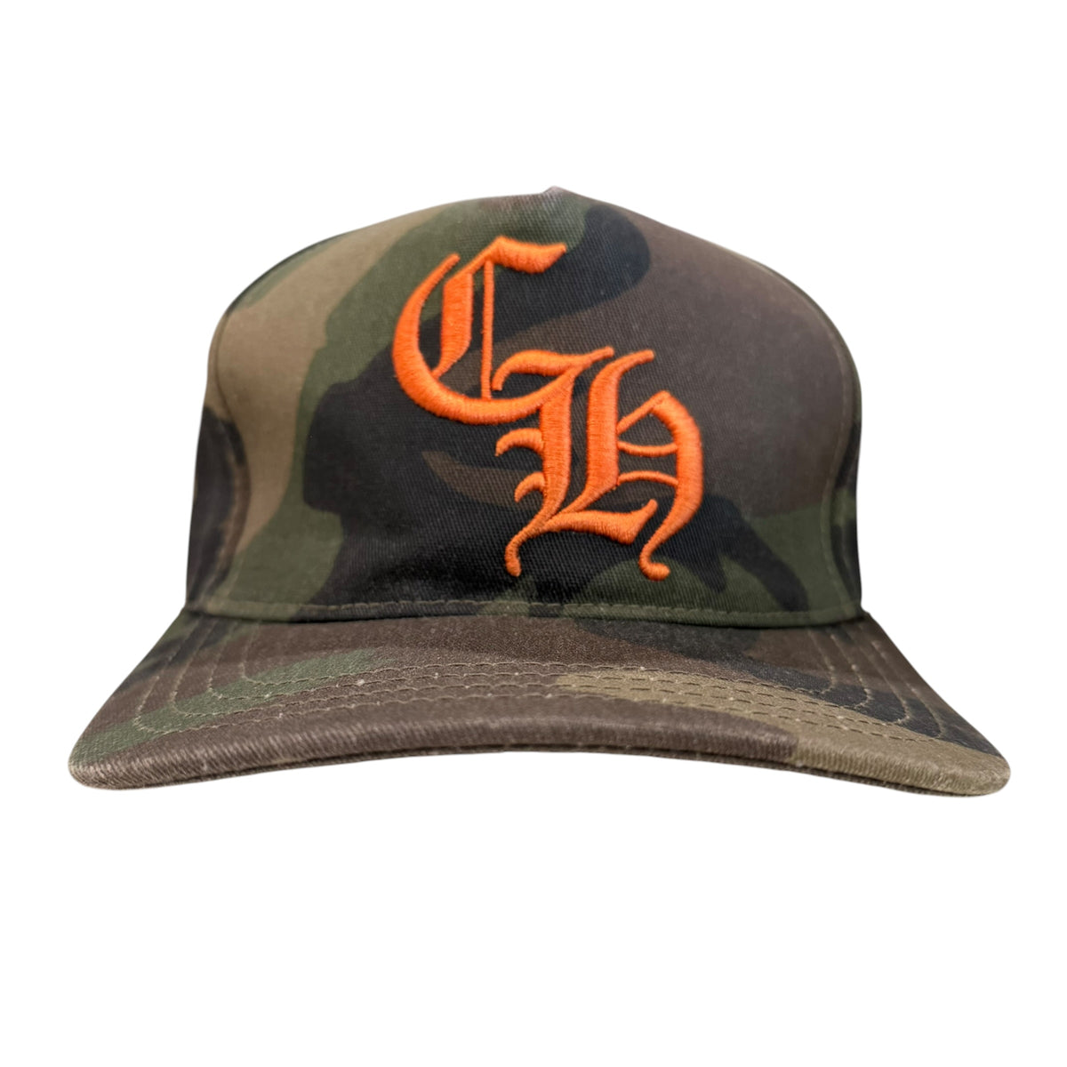 Chrome Hearts Camo/Orange Snapback