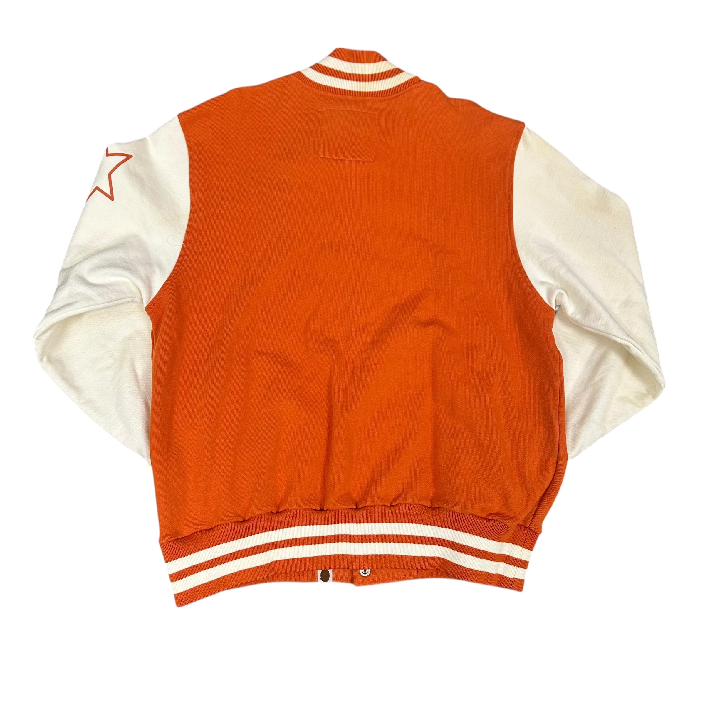 2006 Bape Sta Orange Varsity Jacket