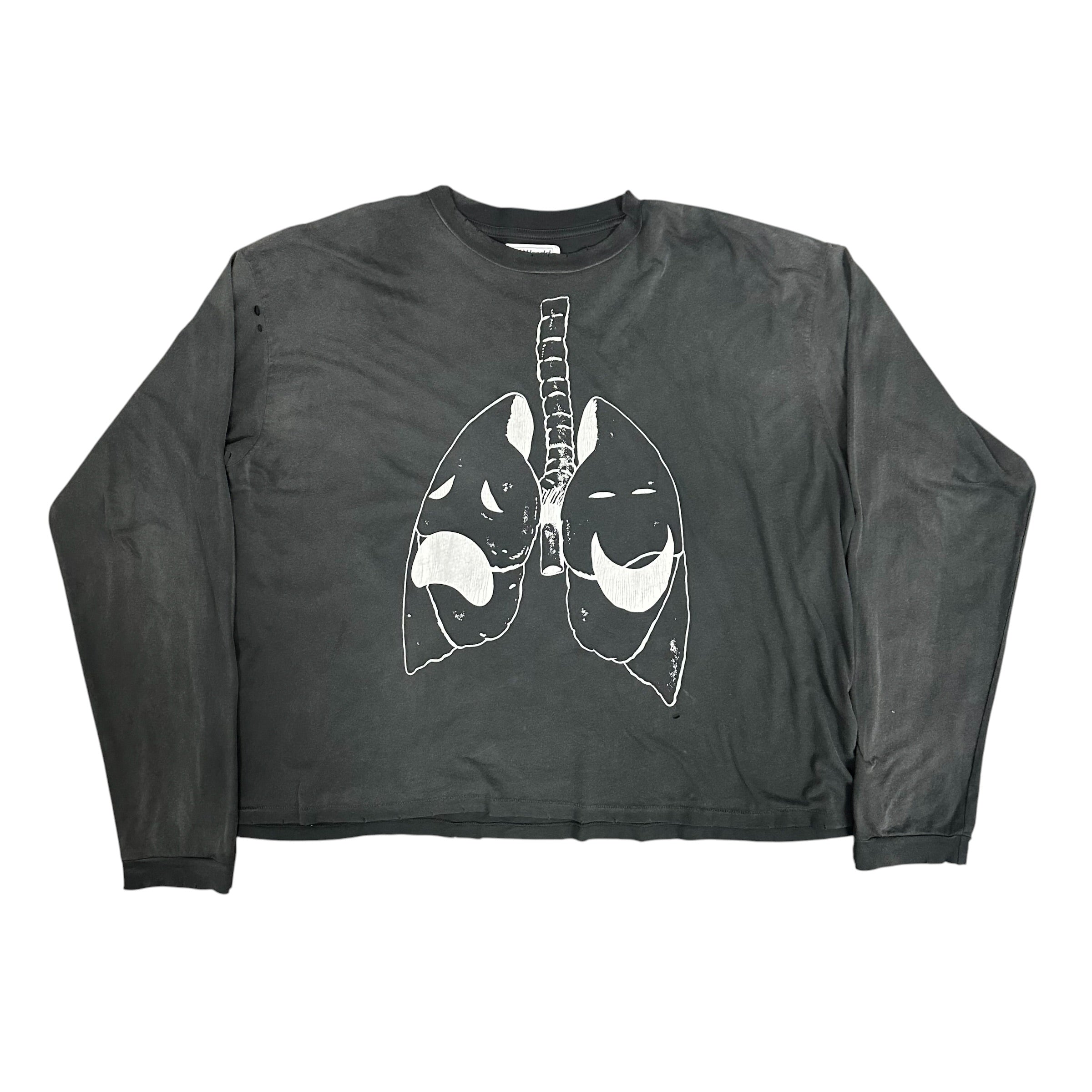 HMDD Lung L/S Black Tee