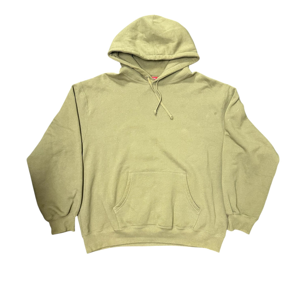 NEW Supreme Satin Appliqué Hooded Sweatshirt ‘Olive’