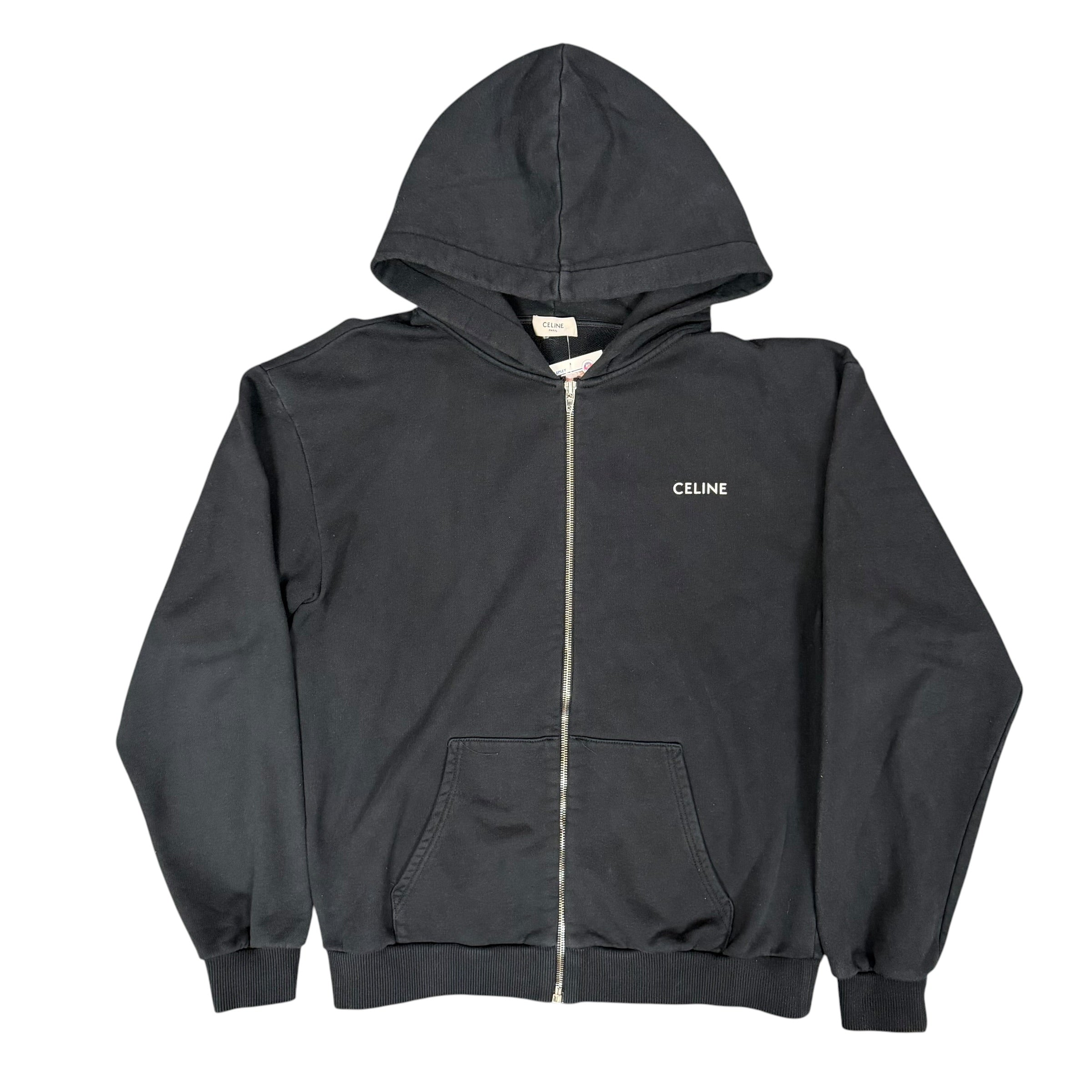 Celine Black Zip Hoodie