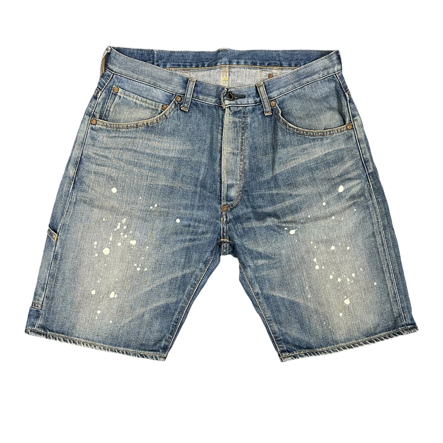 Bape Human Made Splatter Denim Shorts