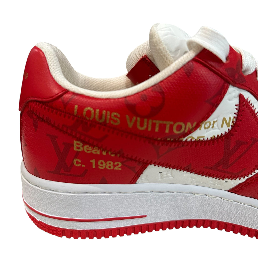 Nike Air Force 1 x Louis Vuitton Red (No Box or Accessories)