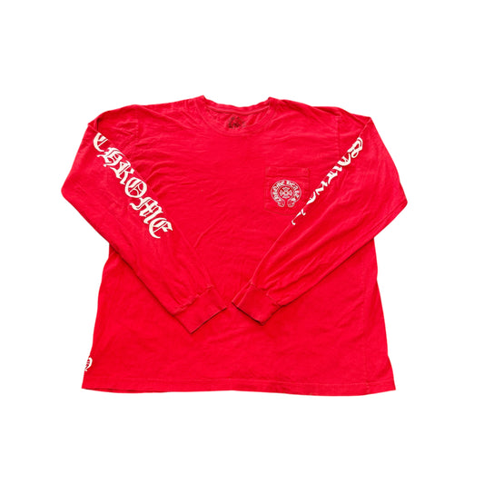 Chrome Hearts Red L/S Tee