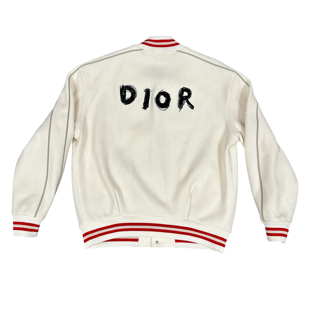 Dior Otani Campaign White Varsity Jacket