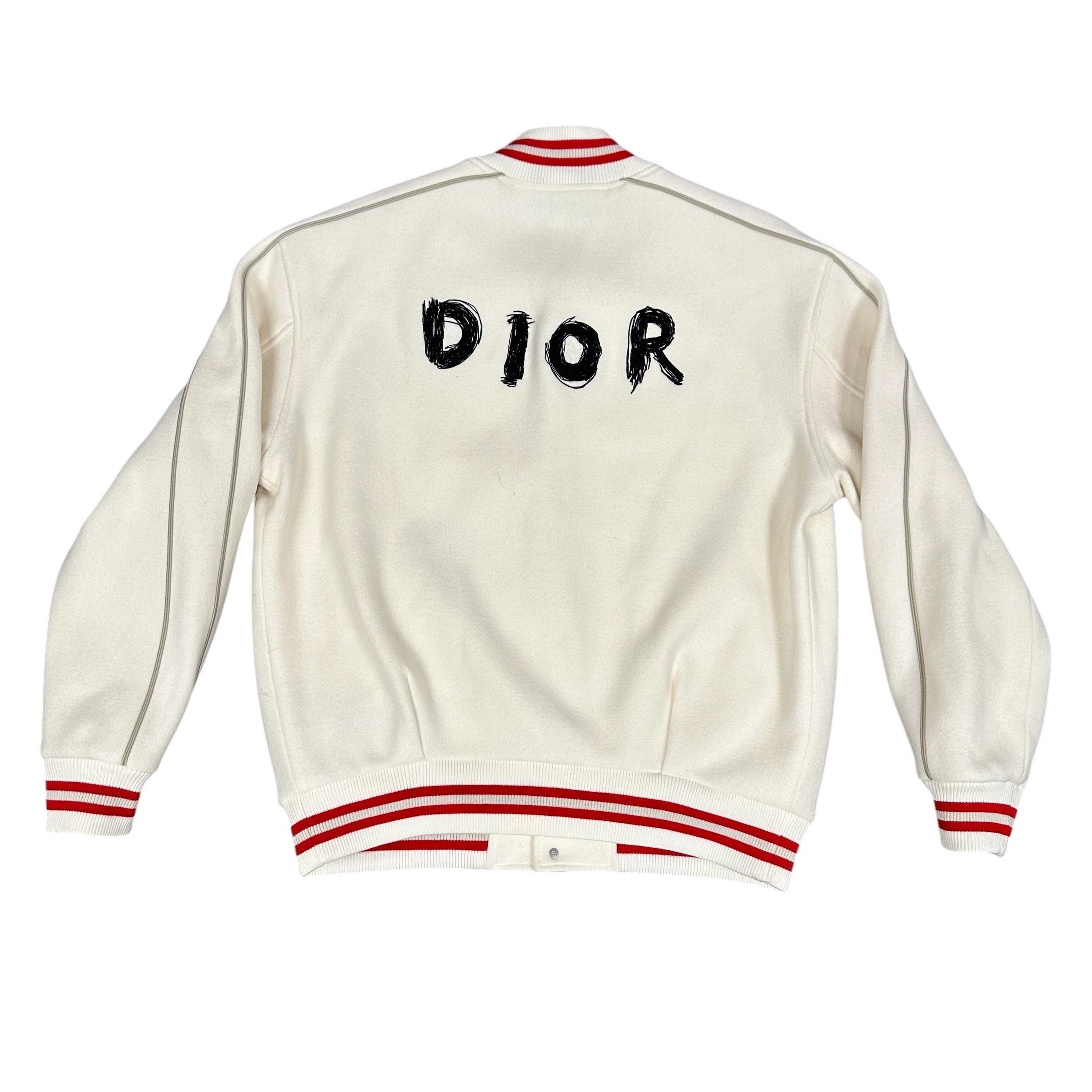 Dior Otani Campaign White Varsity Jacket
