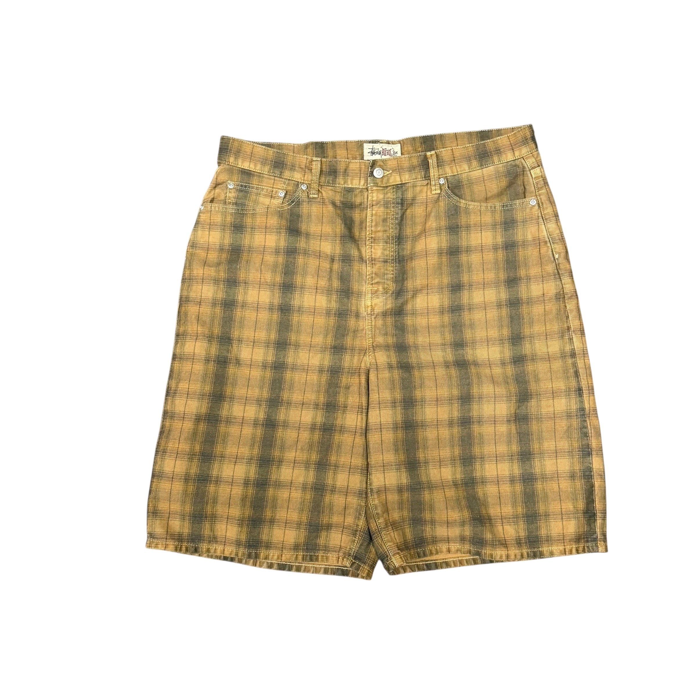 Stussy Plaid Denim Shorts