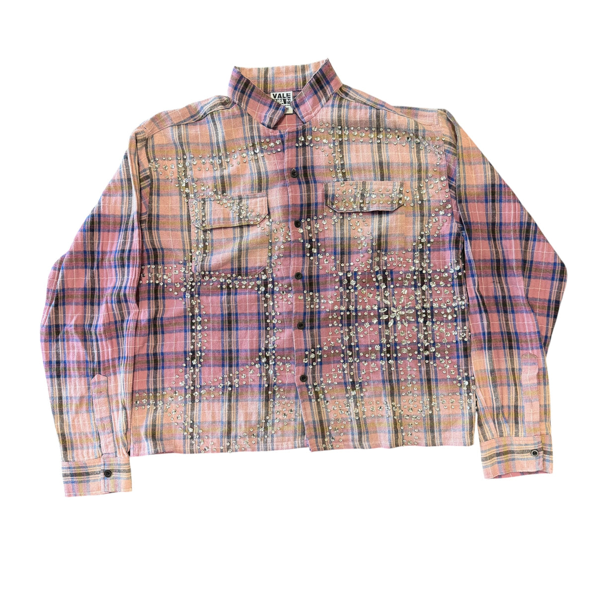 Vale Lives Pink/Purple Rhinestone Flannel