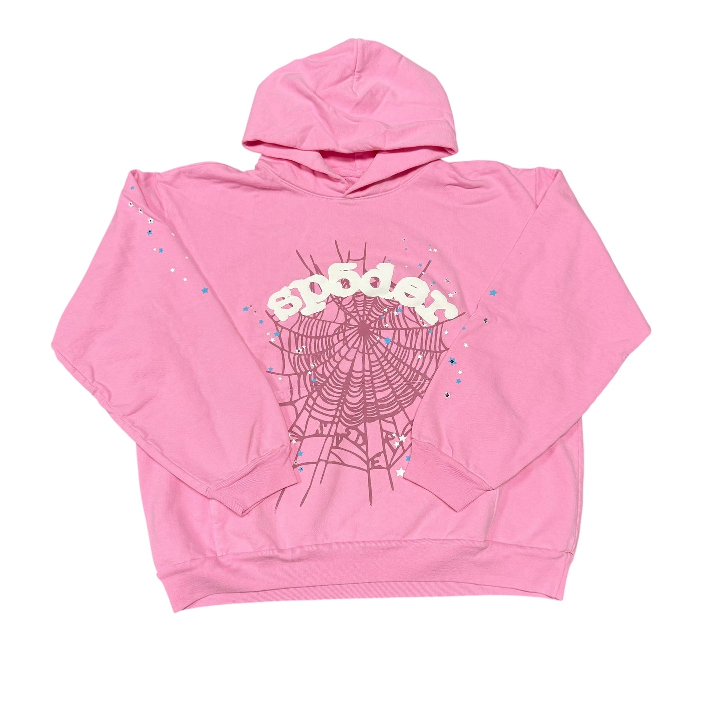 Sp5der Og Web Pink Hoodie