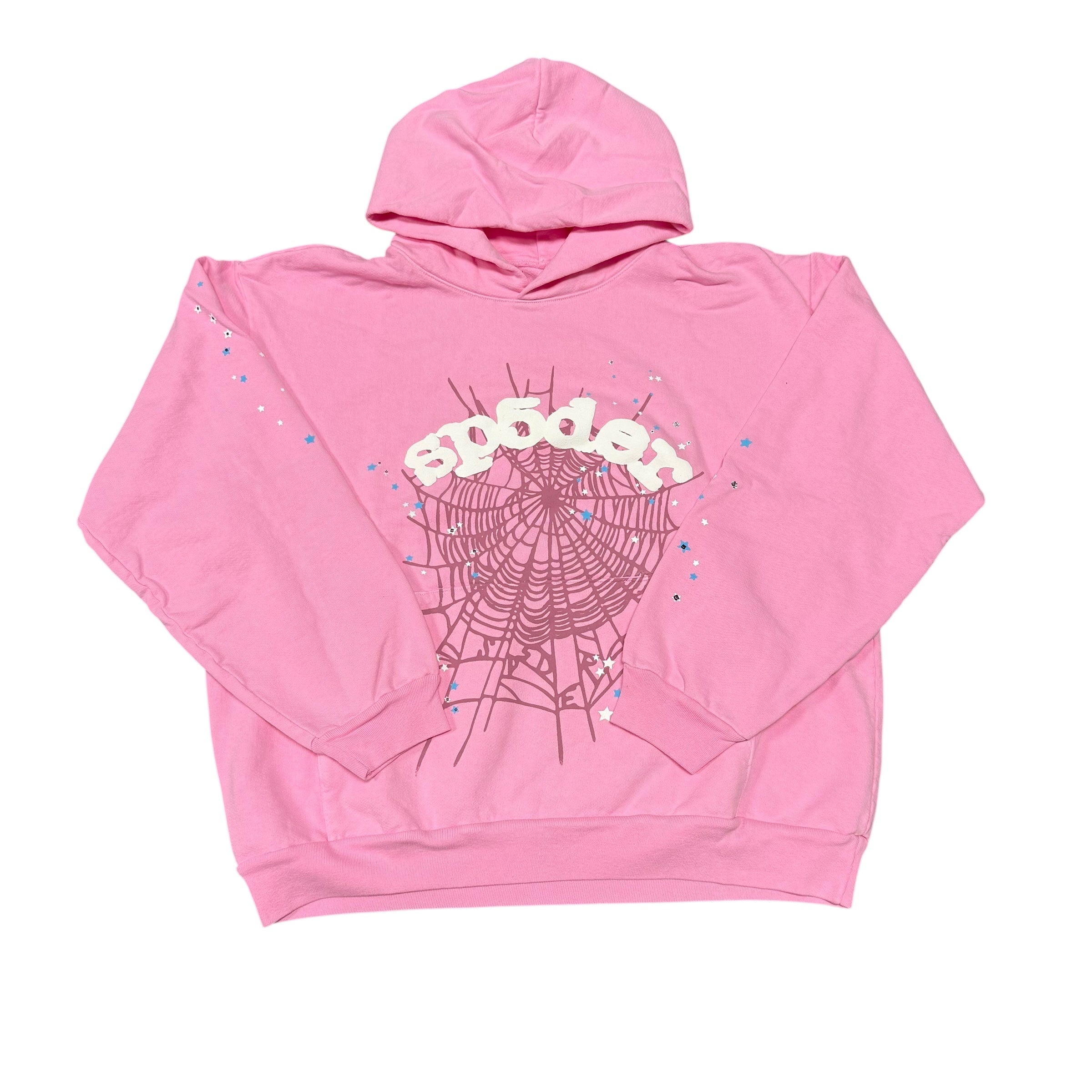 Sp5der Og Web Pink Hoodi