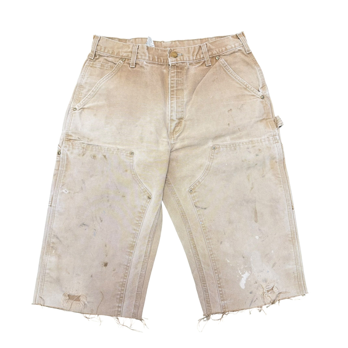 Vintage Tan Carhartt Double Knee Shorts (32)