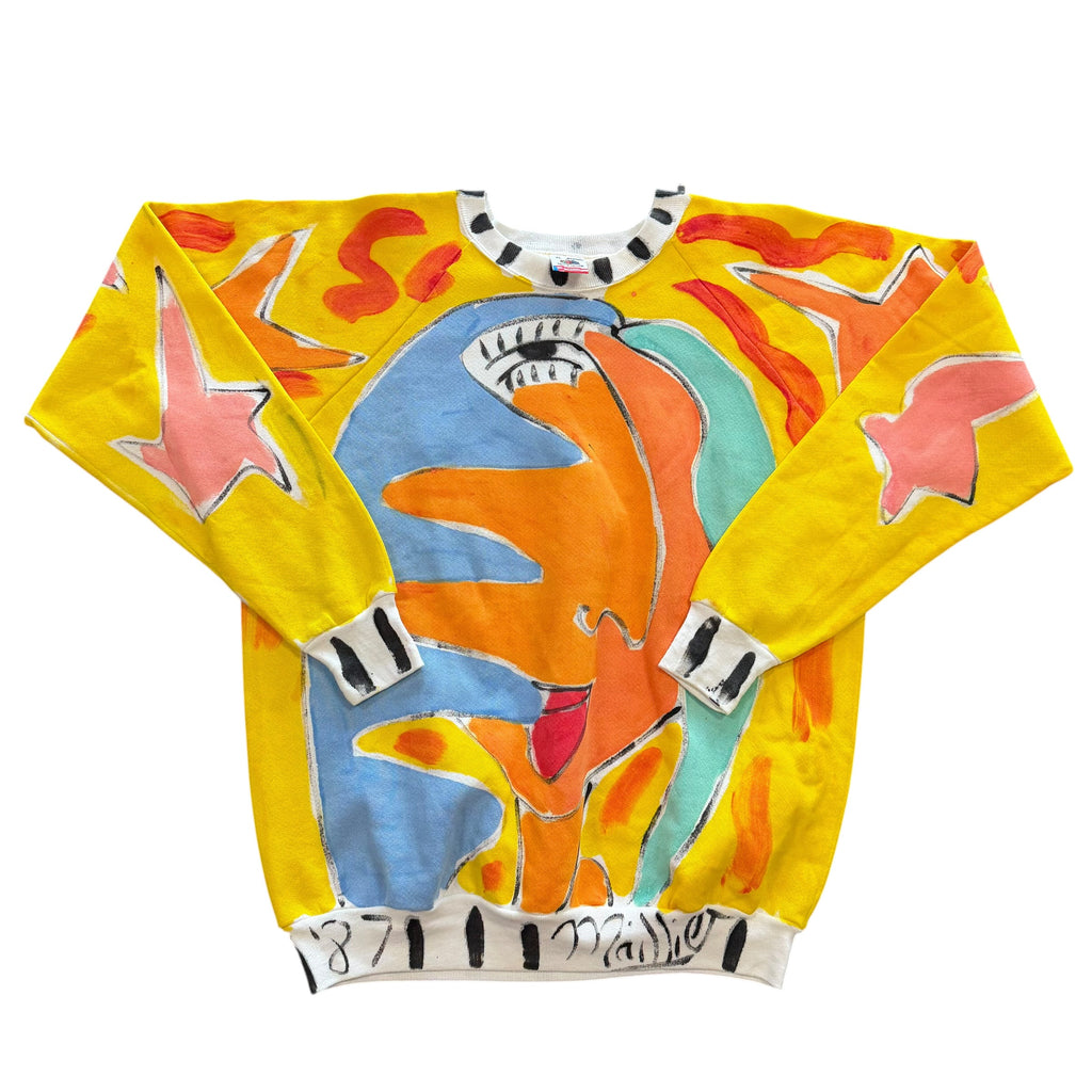 1987 Hand Painted Miles Maillee Crewneck