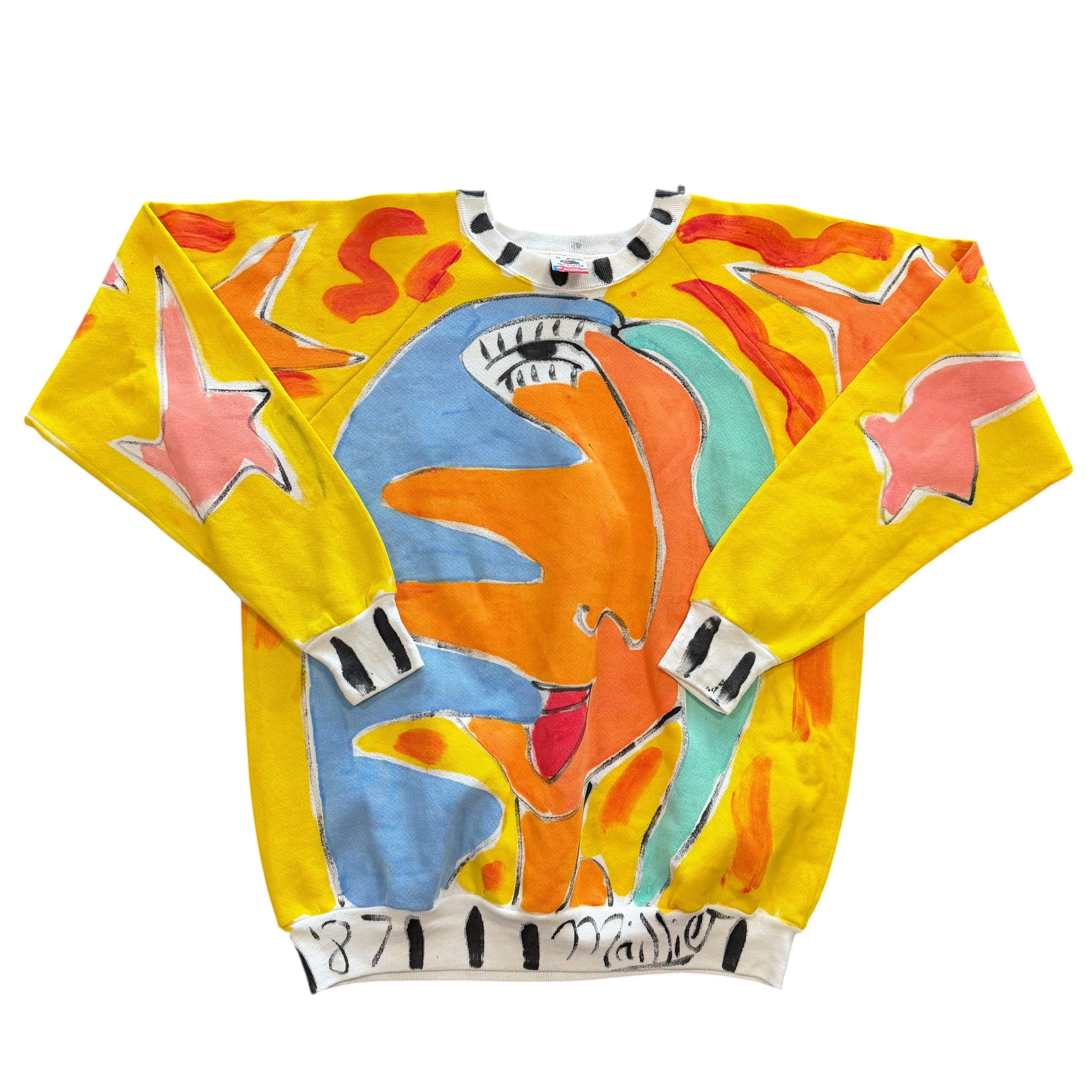 1987 Hand Painted Miles Maillee Crewneck