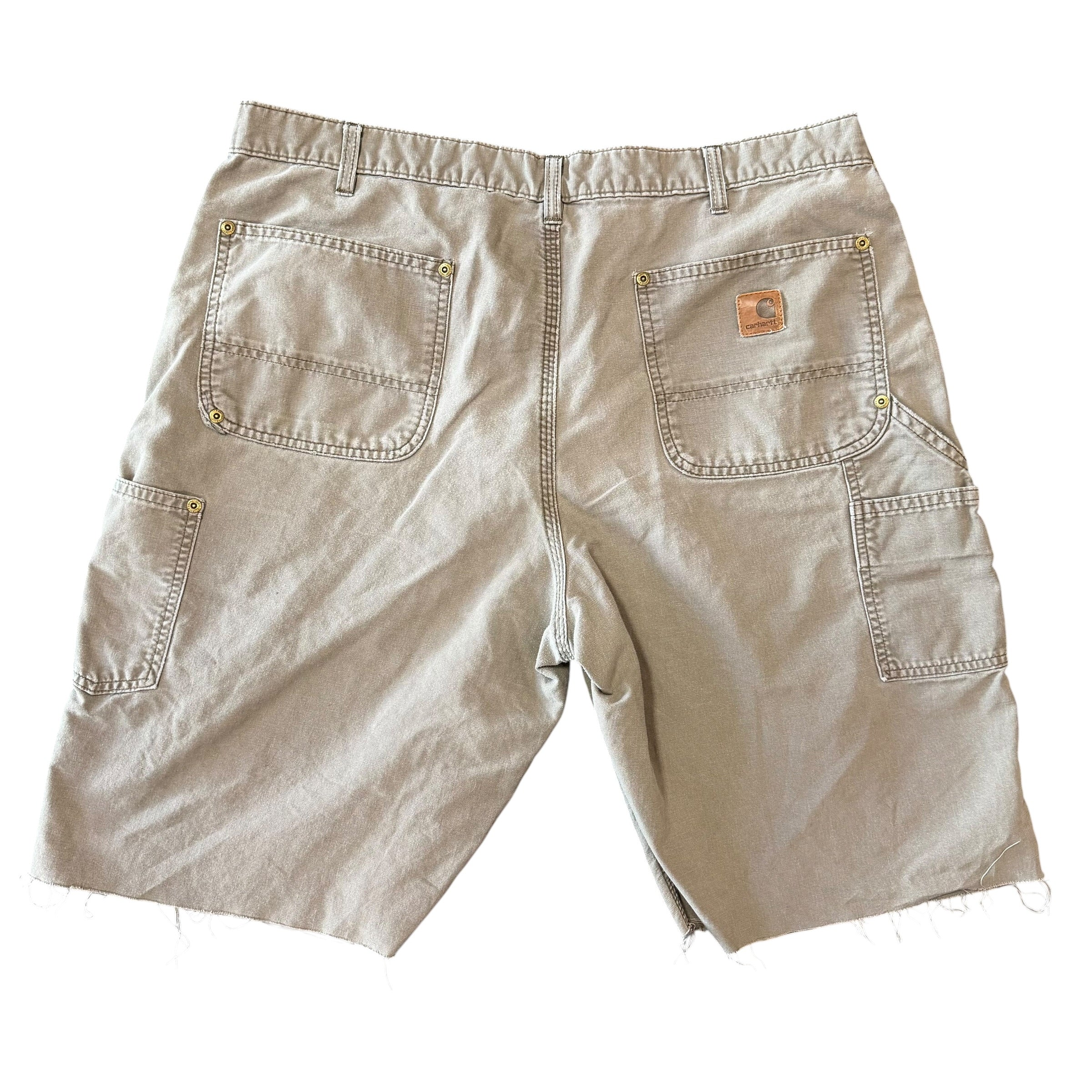 Vintage Carhartt Light Brown Double Knee Shorts(36)Thinner material