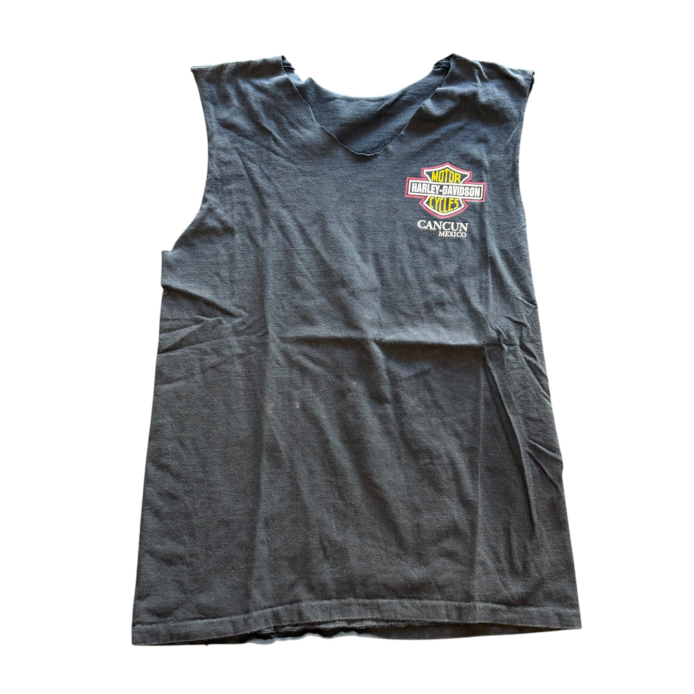 Vintage Harley Davidson Cut Off Shirt