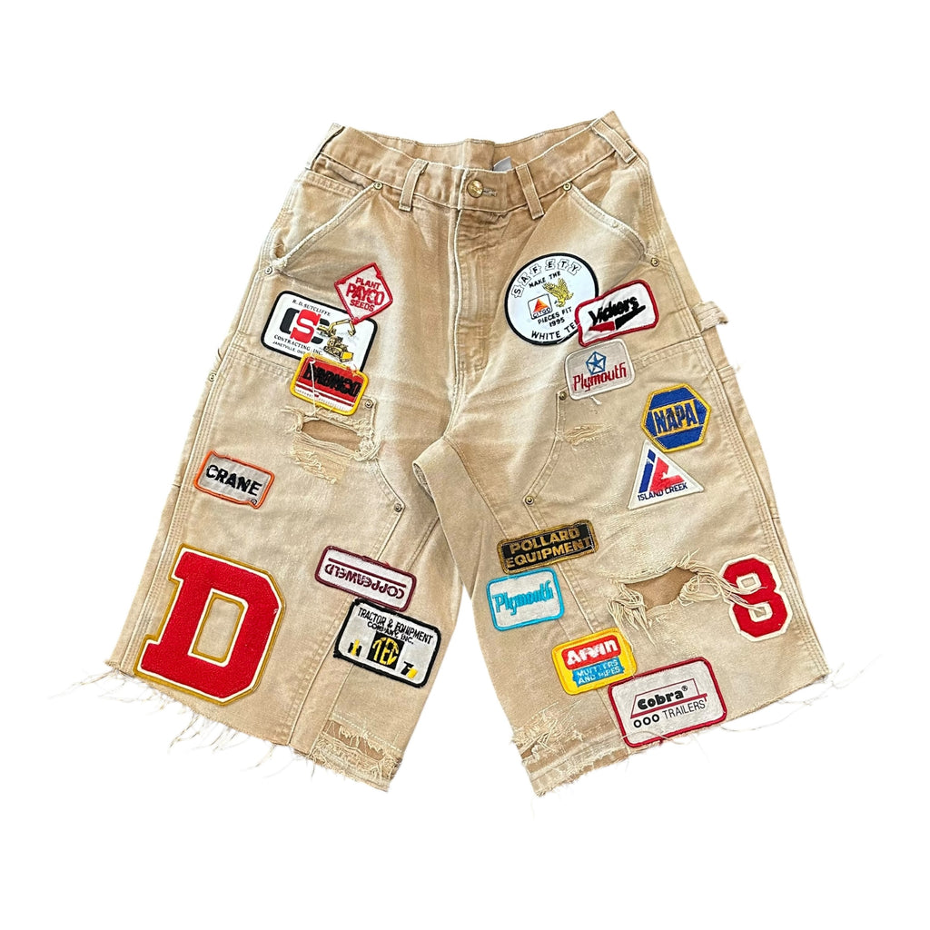 Zdroyevski Vintage Carhartt Patch Double Knee Shorts