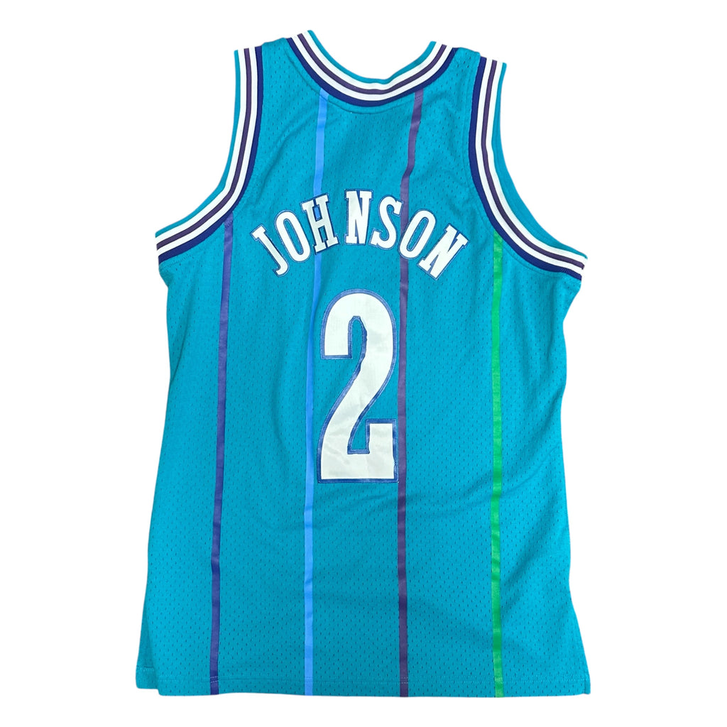 Vintage Larry Johnson Hornets Jersey