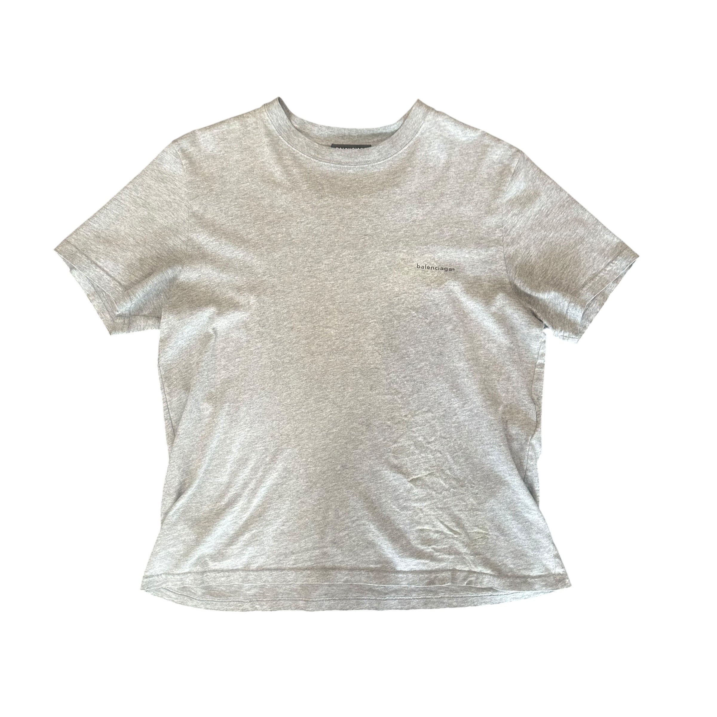 Balenciaga Gray Logo Tee