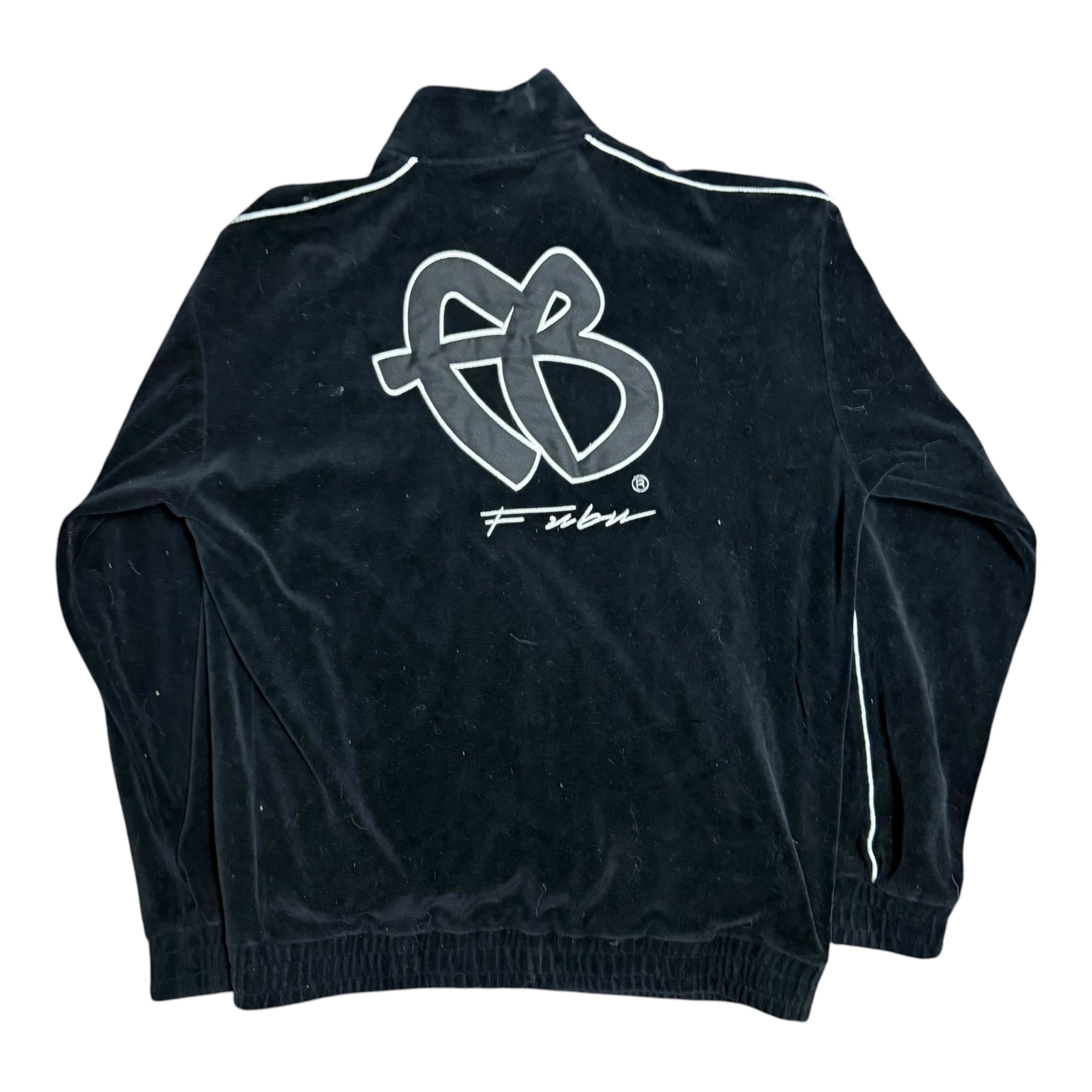 FUBU Black Velour Track Jacket