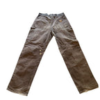 Vintage Carhartt Double Knee Faded Brown Pants (33)