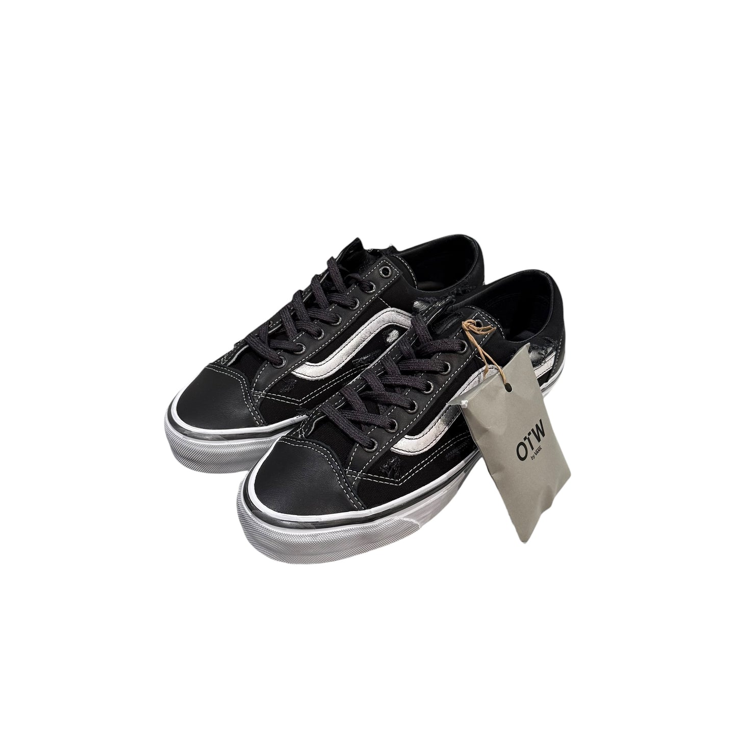 NEW OTW Black Distressed Vibram Vans