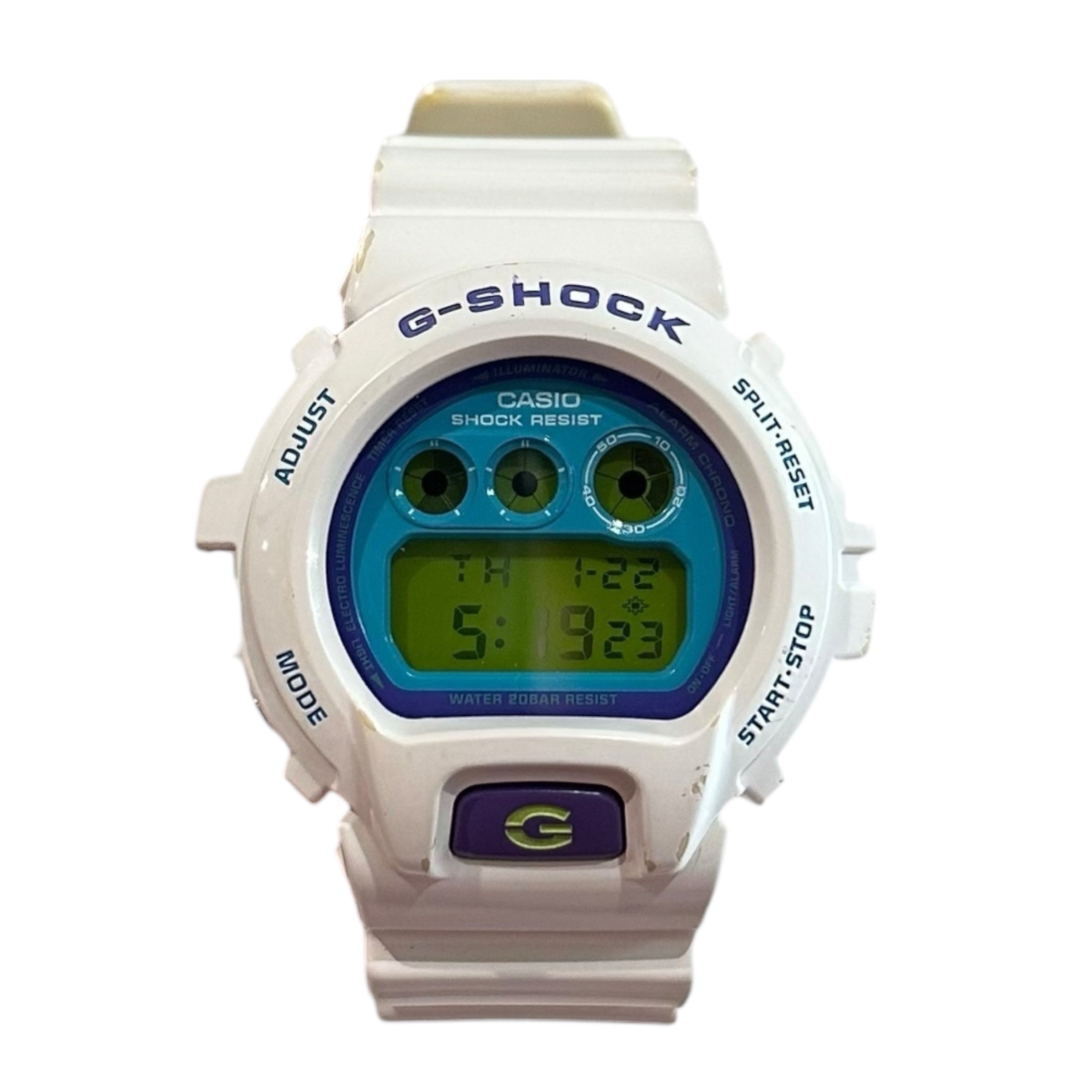 G-Shock White/Blue/Purple Watch