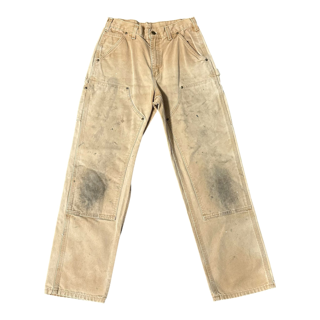 Vintage Carhartt Khaki/Black Double Knee(30x32)