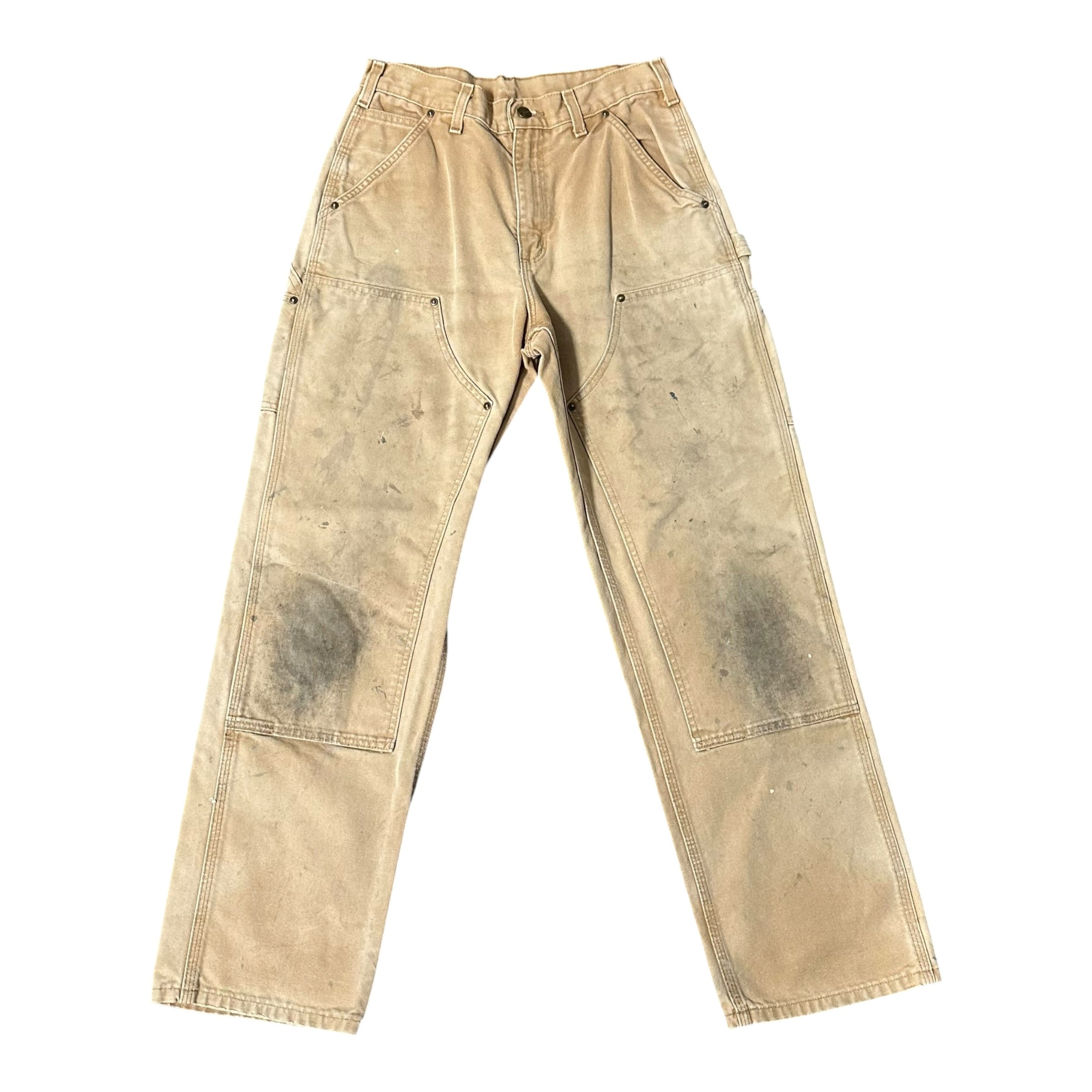 Vintage Carhartt Khaki/Black Double Knee(30x32)