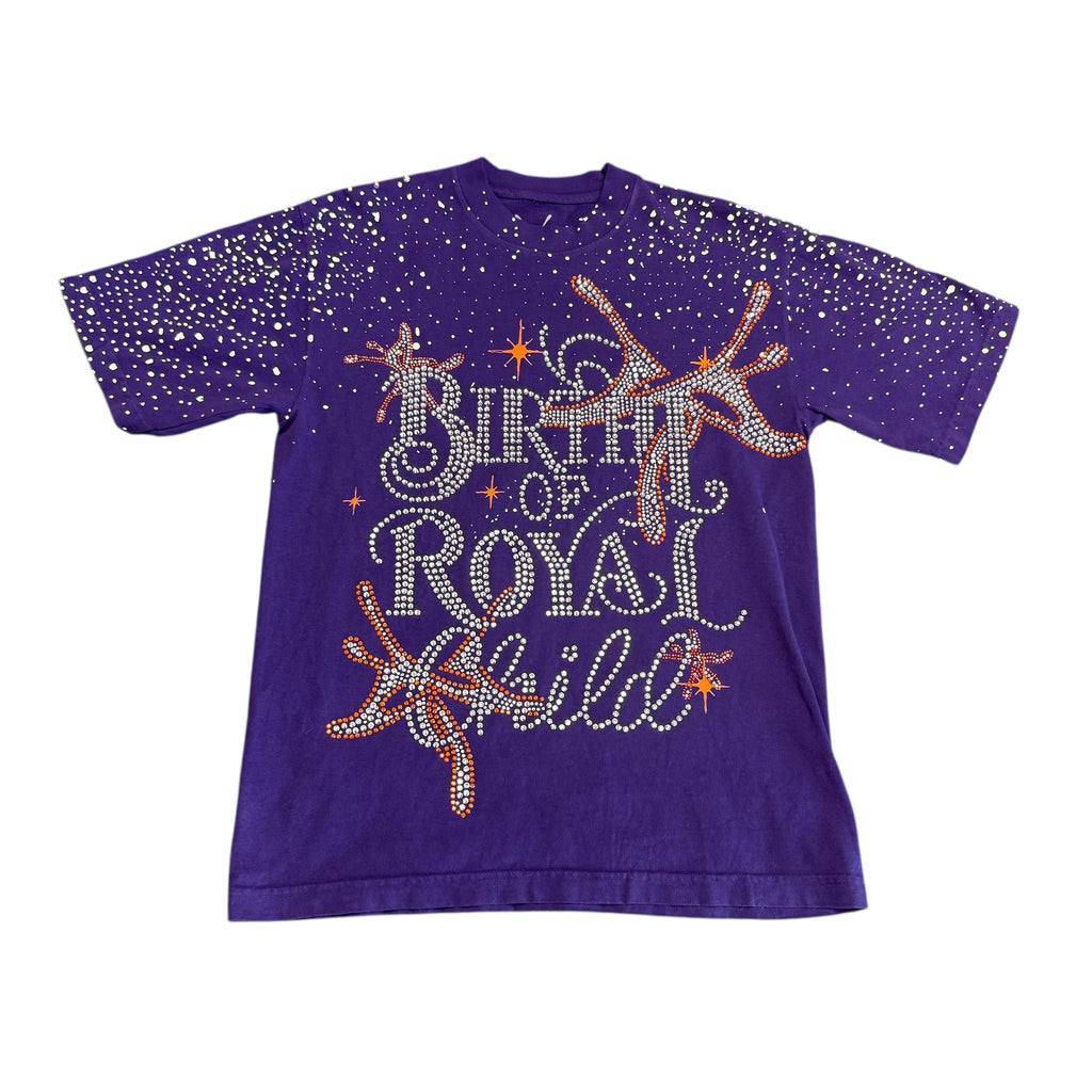 Birth Of Royal Child Purple Rhinestone Tee