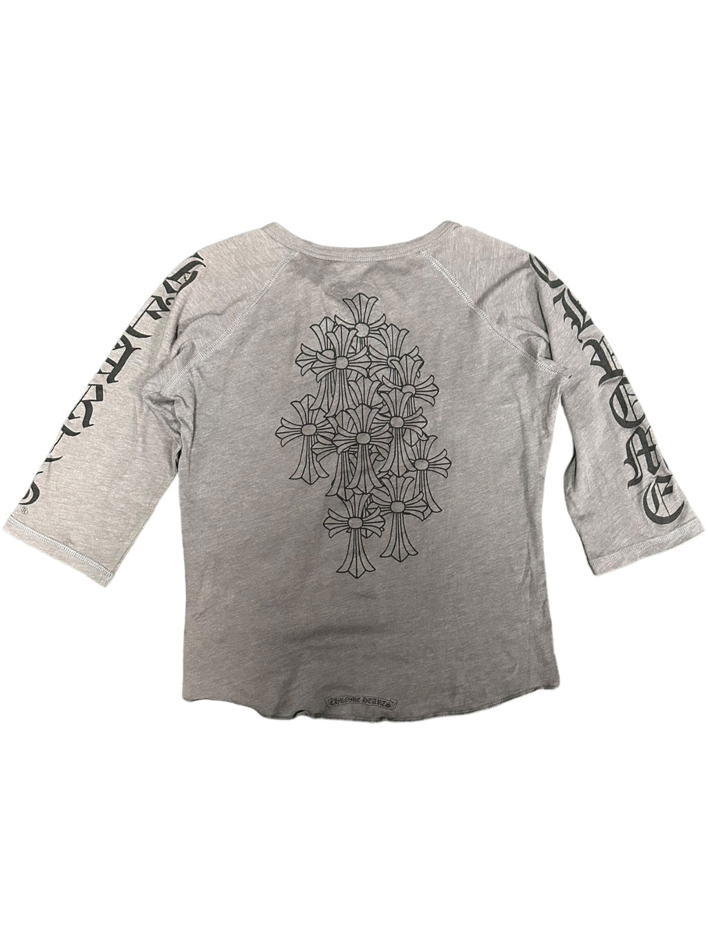 VINTAGE CHROME HEARTS BASEBALL TEE GREY (O47KSJ)