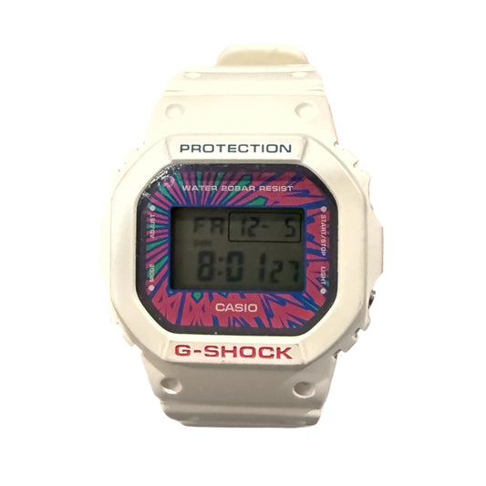 G Shock White/Pink Splatter