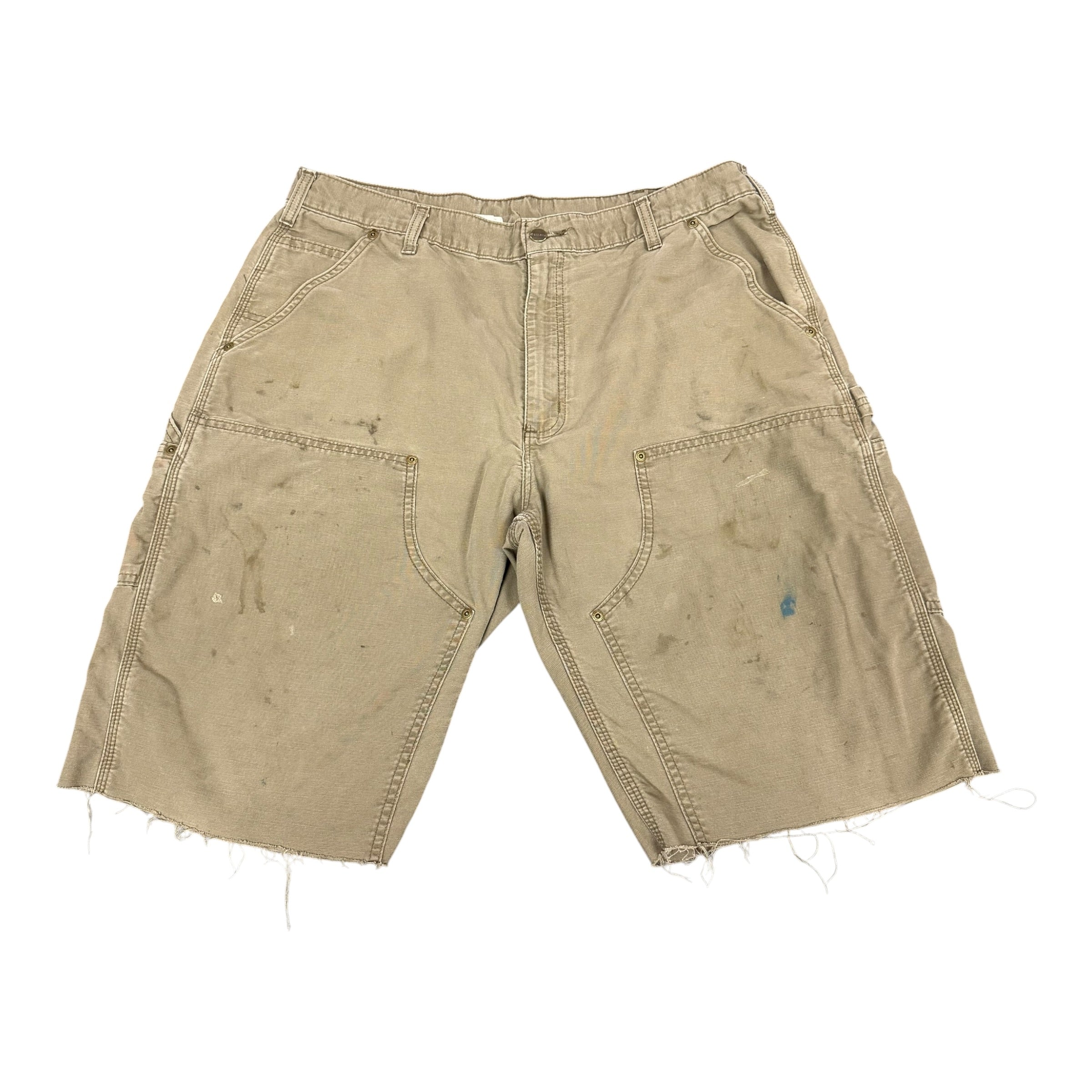 Vintage Carhartt Olive Double Knee Shorts(38) Thinner Material